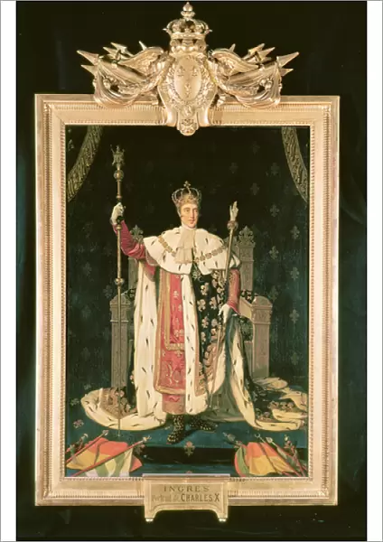 Portrait of Charles X (1757-1836) in Coronation Robes, 1829 (oil on canvas)
