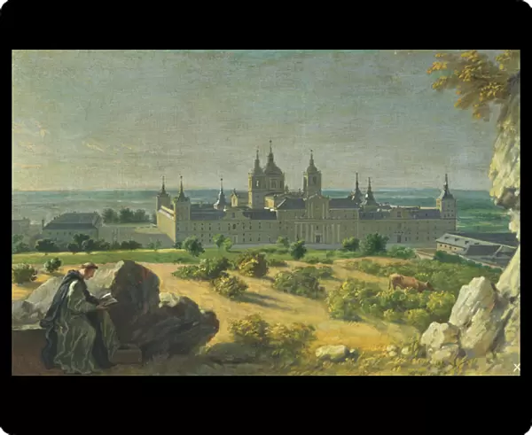 The Monastery of El Escorial (oil on canvas)