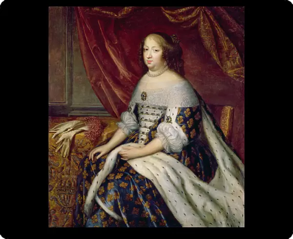 Portrait of Anne of Austria (1601-66) Queen of France (oil on canvas)