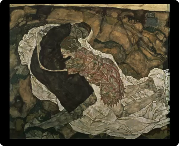 Death and the Maiden (Mann und madchen), 1915