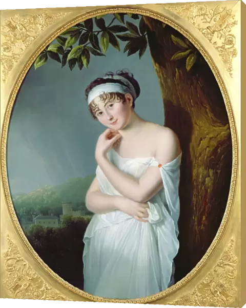 Portrait of Madame Recamier (1777-1849), c. 1798-9 (oil on canvas)