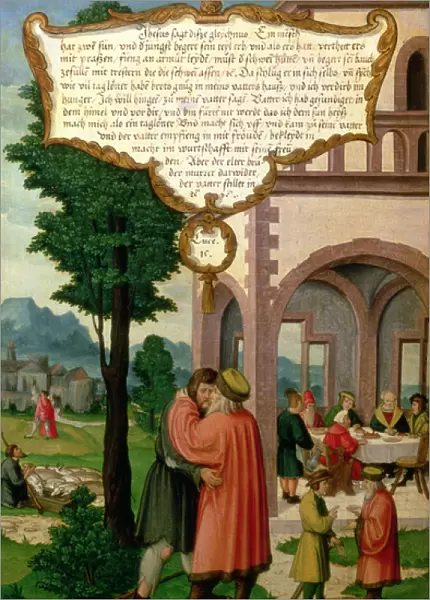 The Parable of the Prodigal Son, section from the Mompelgarter Altarpiece