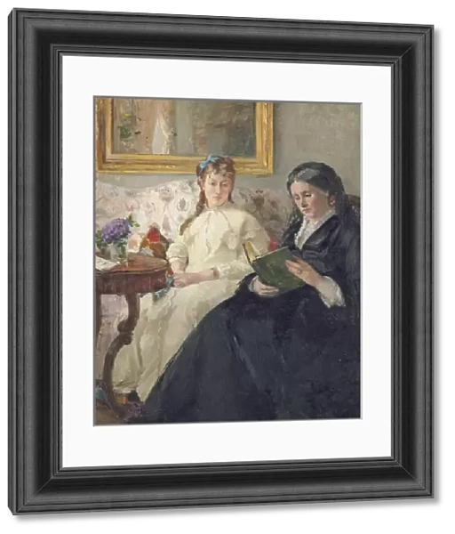 Portrait of the Artists Mother and Sister, 1869-70 (oil on canvas)