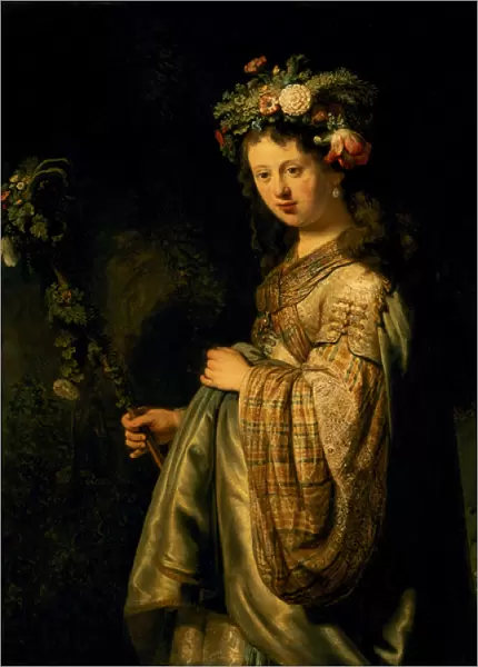 Saskia as Flora, 1634 (oil on canvas)