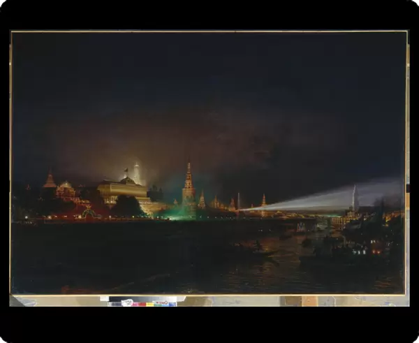 Illumination of the Kremlin, 1883 (oil on canvas)