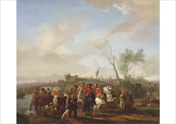 An army on the march (panel)