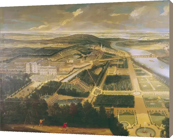 View of the Chateau and Gardens of St. Cloud