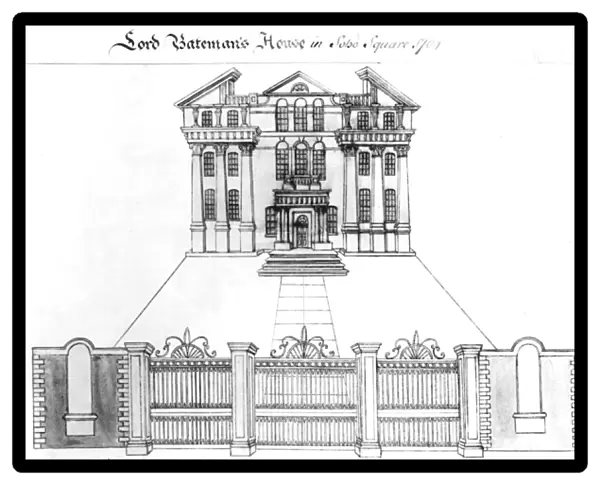 Lord Batemans House in Soho Square, 1764 (engraving)