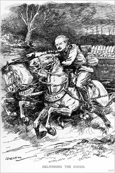 Delivering the Goods, 1915 (engraving)
