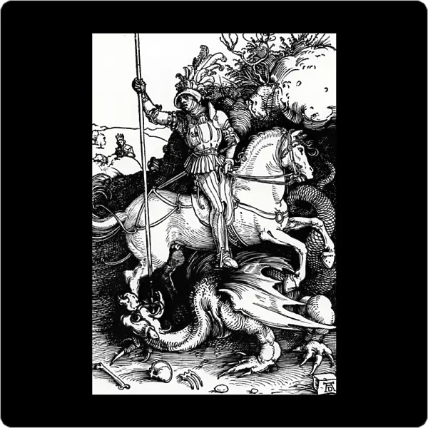 St. George and the Dragon, 1504 (engraving)