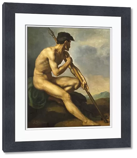 Nude Warrior with a Spear, c. 1816 (oil on canvas)
