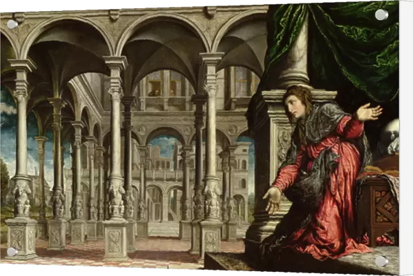 The Annunciation, 1545-50 (oil on canvas) (for detail see 89724)