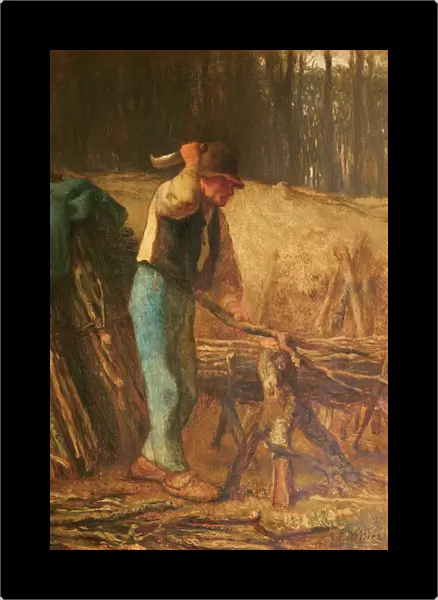 The Wood Splitter (oil on canvas)