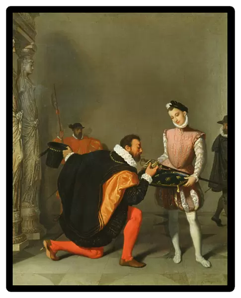 Don Pedro de Toledo (1484-1553) Kissing the Sword of Henry IV (1553-1610) 1819 (oil