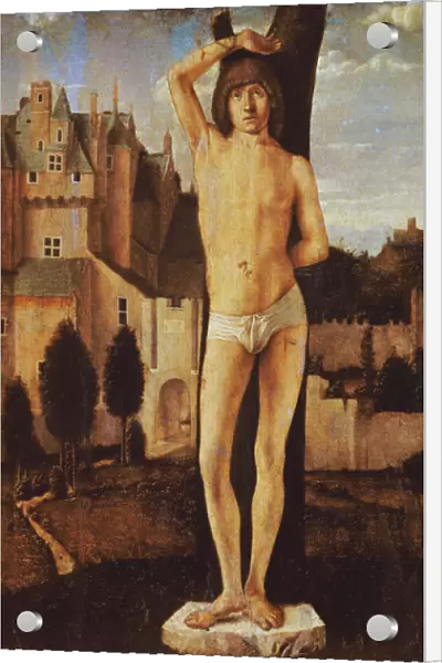 Saint Sebastian (oil on wood)
