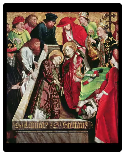 Entombment of St. Stephen and St. Lawrence in Rome, from the Altarpiece of St. Stephen, c