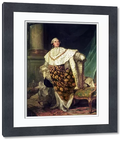 Full-length Portrait of Louis XVI (1754-1793), King of France and Navarre (oil on canvas)