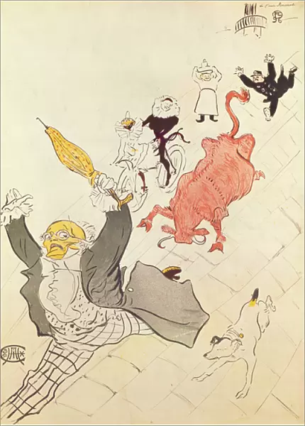 The Enraged Cow (poster dedicated to the artists friend Simonet), 1896 (colour