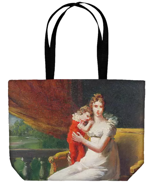 Marie-Louise holding in her arms the King of Rome (oil on canvas)