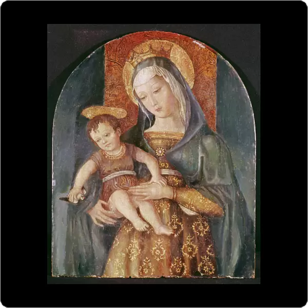 Virgin and Child (oil on panel)