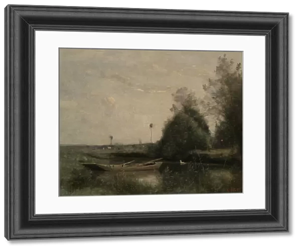 A Pond in Mortain, c. 1860-70 (oil on canvas)