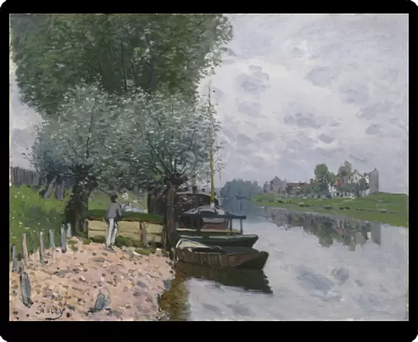 The Seine at Bougival, 1872 (oil on canvas)