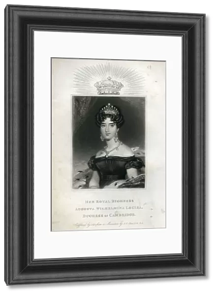 Her Royal Highness Augusta Wilhelmina Louisa, Duchess of Cambridge (engraving)