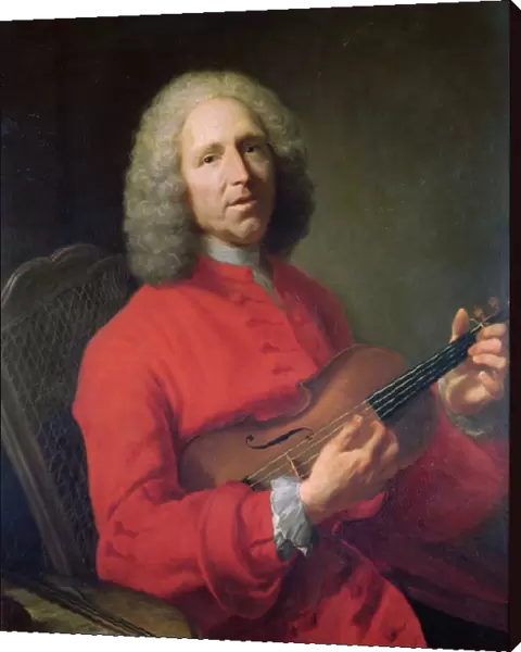 Jean-Philippe Rameau (1683-1764) with a Violin (oil on canvas)