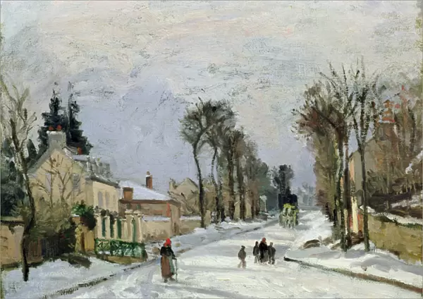 The Versailles Road at Louveciennes, 1869 (oil on canvas)