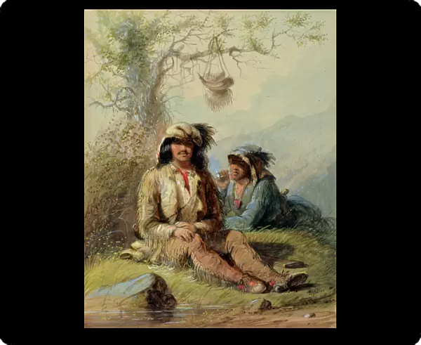 Trappers, 1858 (w  /  c on paper)