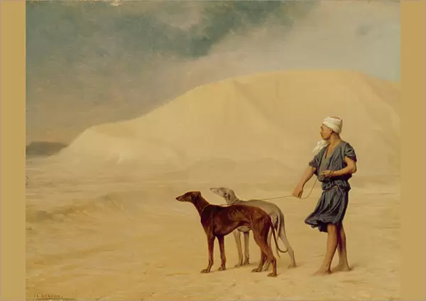 In the Desert (oil on panel)