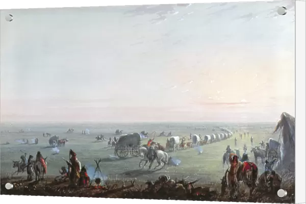 Breaking Up Camp at Sunrise, 1837 (w  /  c on paper)