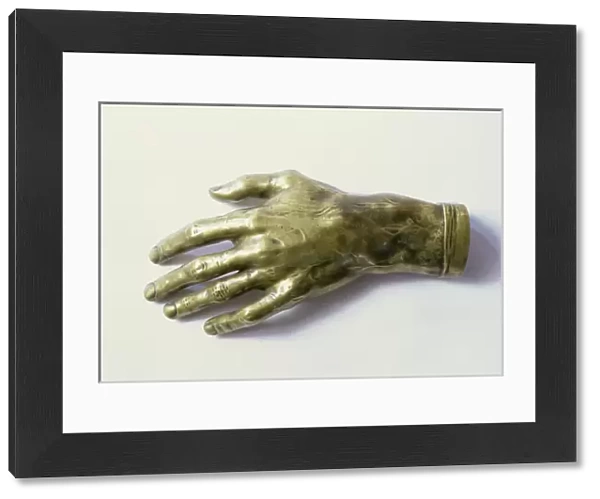 Cast of Frederic Chopins (1810-49) left hand (bronze)