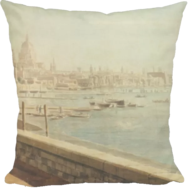View of the Thames, London (oil on canvas)