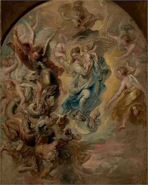 The Virgin as the Woman of the Apocalypse, c. 1623-4 (oil on panel)