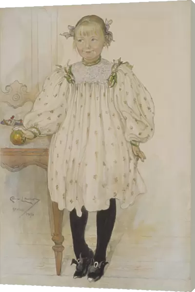 Martha Winslow as a Girl, 1896 (w  /  c on paper)