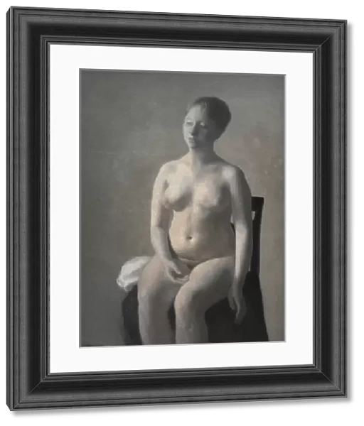 Nude female model, 1889 (oil on canvas)