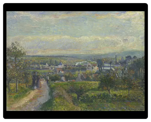 View of Saint-Ouen-L Aumone, 1876 (oil on canvas)