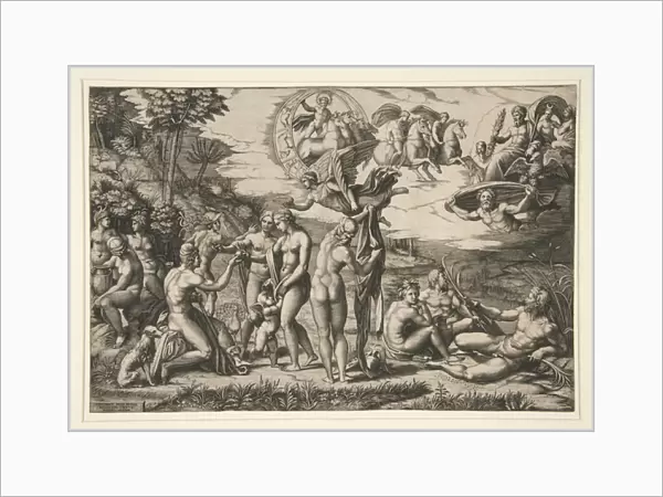 The Judgment of Paris, after Raphael, c. 1510-20 (engraving)