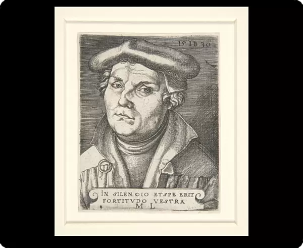 Portrait of Martin Luther, 1530 (engraving)