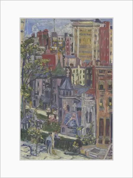 New York: The Little Church around the Corner, 1920 (oil on canvas)
