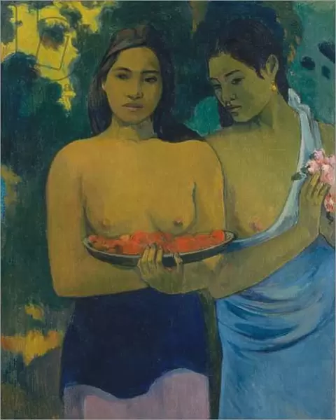 Two Tahitian Women, 1899 (oil on canvas)