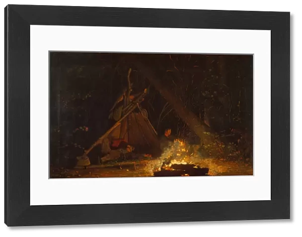 Camp Fire, 1880 (oil on canvas)