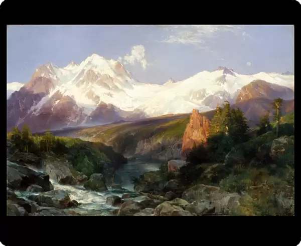 The Teton Range, 1897 (oil on canvas)