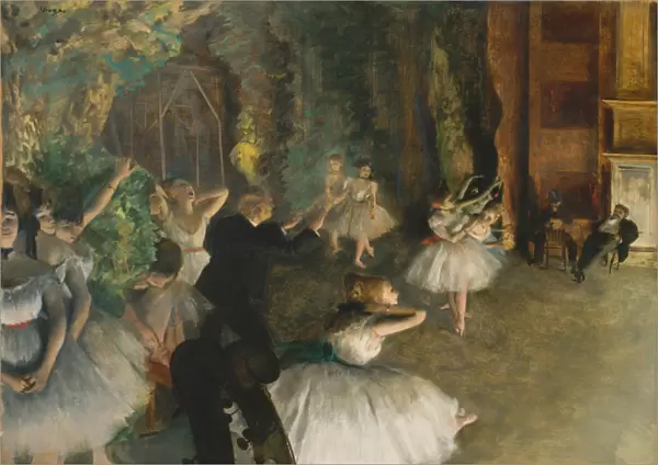The Rehearsal of the Ballet on Stage, c. 1878-79 (pastel on paper)