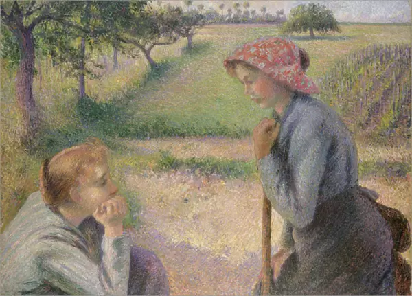 Two Young Peasant Women, 1891-92 (oil on canvas)