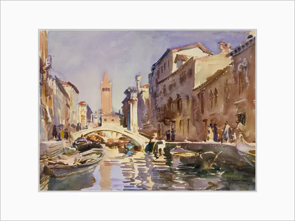 Venetian Canal, 1913 (w  /  c and graphite on off-white wove paper)