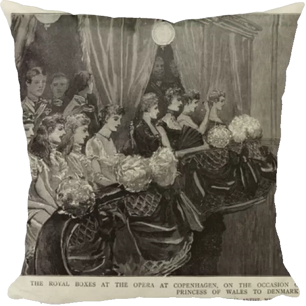 The Royal Boxes at the Opera at Copenhagen, on the Occasion of the Recent Visit of the Prince and Princess of Wales to Denmark (engraving)