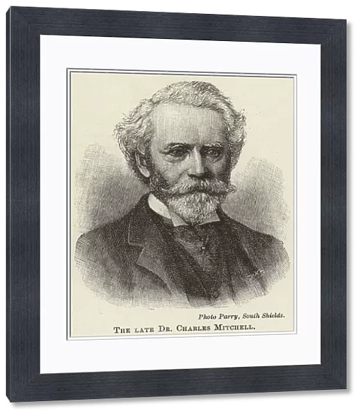 The Late Dr Charles Mitchell (engraving)