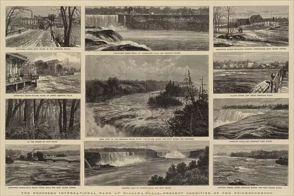 The Proposed International Park at Niagara Falls, Present Condition of the Neighbourhood (engraving)